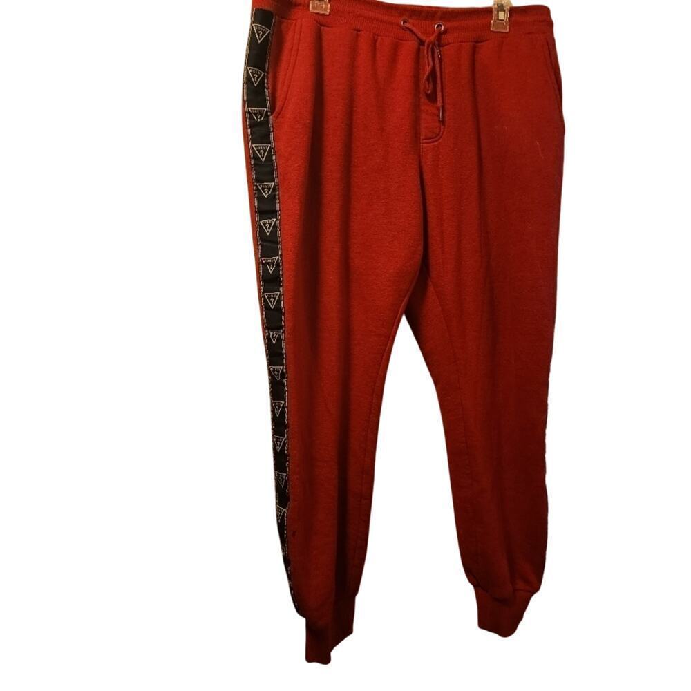 Guess Sweatpants Men's Medium Warm Cozy Blue Red NWOT